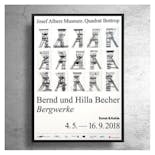 Bernd & Hilla Becher『Fordertumkopfe』海外展覧会ポスター＋フレームセット